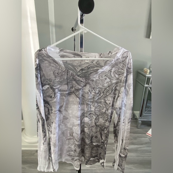 Cache embellished long sleeve tee - Picture 1 of 4